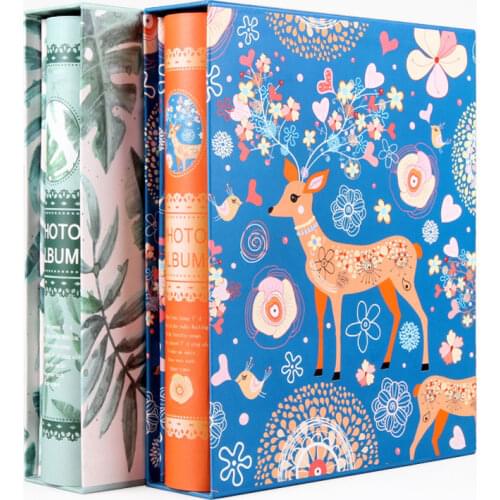 6inch Large Photo Album 200 Sheets Scrapbook Polaroid Picture Storage Book With Insertion Box Family Memory Photo Album Gifts