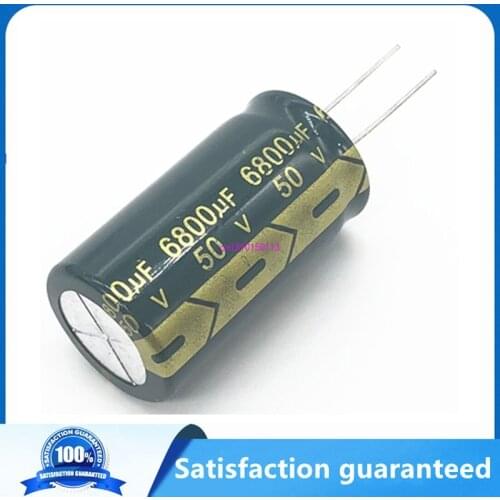 2pcs/lot G01 50V 6800UF aluminum electrolytic capacitor size 22*40 6800UF 50V 20