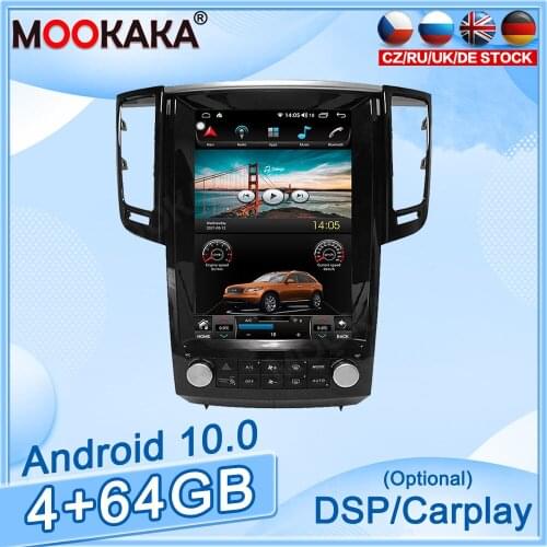 Android10.0 For Infiniti QX70 FX35 Car DVD GPS Navigation Auto Radio Stereo Video Multimedia Player Carplay HeadUnit Tesla