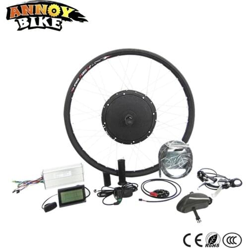 20" 24" 26" 700C 29" Front Rear Drive 48v 1500w Hub Motor Electric Ebike Kit Electric Bike Conversion Kit Bicicleta Electrica