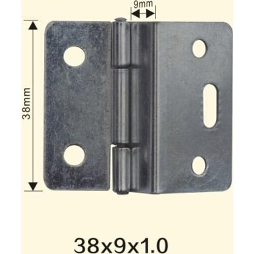 Freeshipping 38*9*1mm Iron Metal Hinge Sewing Machine Folding Table Furniture Flip Tray Hinges Big Door Hinges