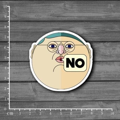 Fat NO Stationery Graffiti Suitcase Kids Sticker Decor For Ablum Scrapbooking Laptop Notebook Sticker Car Styling[Single]