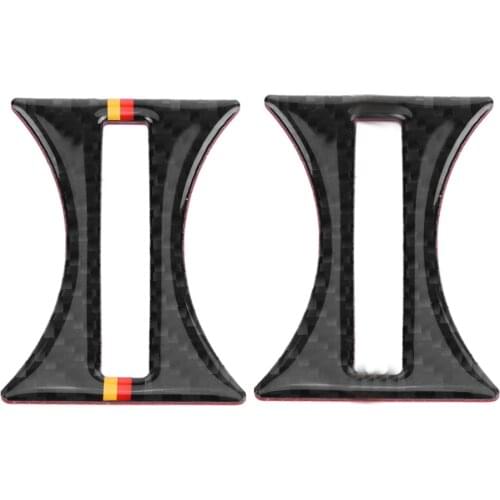 Carbon Fiber Color ABS Car Water Cup Holder Sticker Trim Cover for Mercedes CLA 2013-2019 GLA 2015-2018 A Class 2013-2018