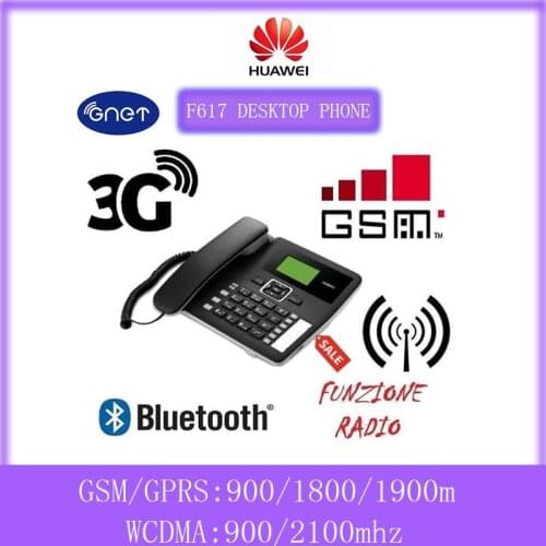 Huawei F617-20 3G WCDMA900/2100Mhz GSM Desktop Bluetooth Telephone GSM Fixed Cellular Terminal GSM Corded Desktop Office Phon