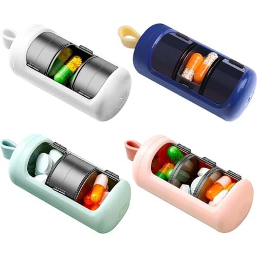 3 Grid Pill Box Medicine Storage Box Electronic Timing Reminder Medicine Boxes Alarm Timer Pills Organizer Pill Drug Container
