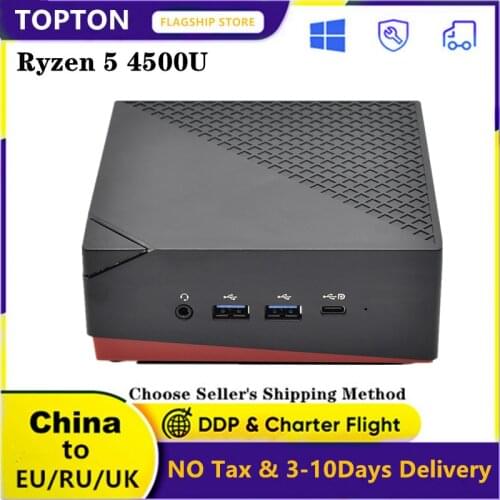 AMD Ryzen Mini Computer 7 4800U 5 4500U 2*DDR4 NVMe SSD 2*LAN Desktop Gaming Mini PC Type-C 4K HTPC HDMI2.0 Win 10 WiFi6 BT5.1