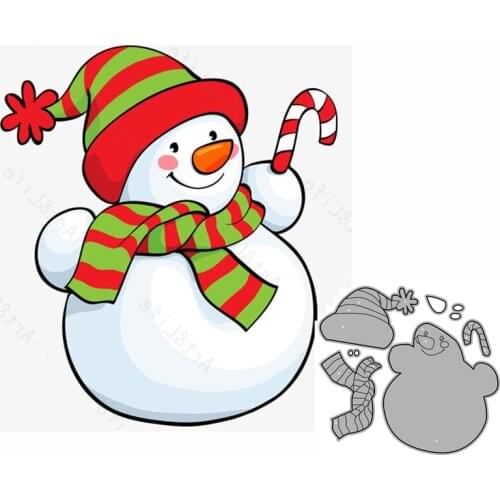 New Metal Steel Cutting Dies Santa Snow Man Christmas Stencils for Making Scrapbooking DIY Album Paper Cards Embossing Die