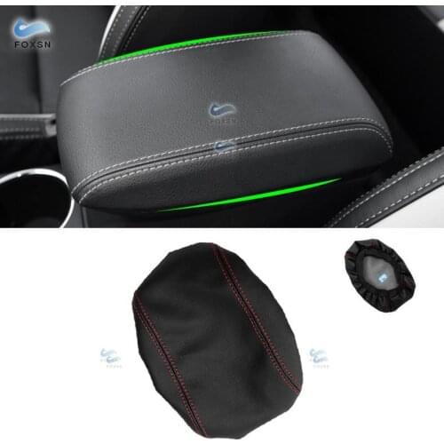 For Toyota Corolla 2014 2015 2016 2017 Microfiber Leather Car Interior Center Control Armrest Box Pad Cover Trim