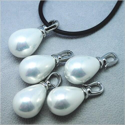 1PC Shell Pendants White Colors Synthetic Mother Of Pearl Beads Hot Selling DIY Crafts Accessories Free Shipping