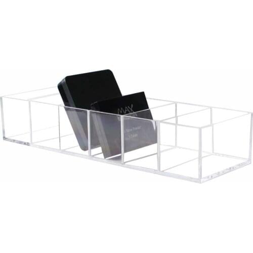 Clear Acrylic Makeup Organizer Cosmetic Storage Box Makeup Powder Box Desktop Women Lipstick Holder Makeup Brushes Organizer