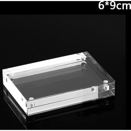 NEW Acrylic Clear Photo Block Frame 55 X 82mm, 60 X 90mm, 75 X 105mm,100 X150mm