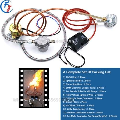 Diesel Burner Nozzle With Flame Stabilization Disk