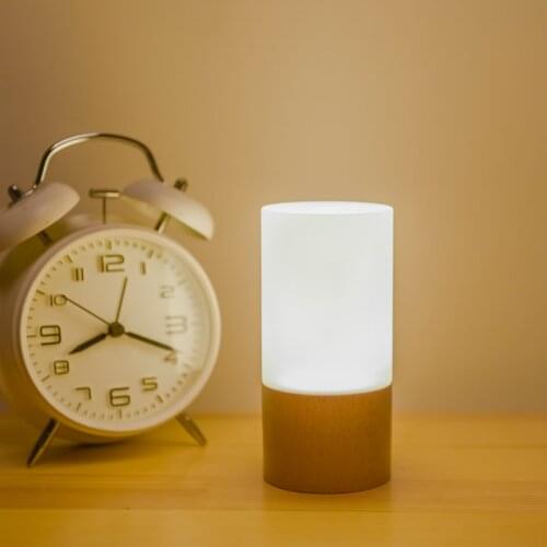 Solid acrylic pure beech warm light RGB desktop atmosphere night light Creative gift novelty USB desk lamp