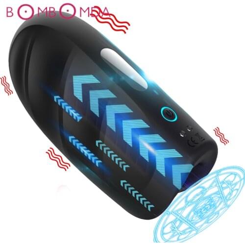 Male Masturbator Blowjob Sex Toys for Men Deep Throat Automatic Penis Vibrators Glans Massager Sex Shop Adults Sex Toys for Men