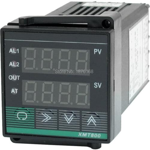 Xmt-800 instrumen kontrol suhu cerdas Pid SSR PV SV K eb PT100 CU50 instrumen kontrol suhu 48 * 48 mm