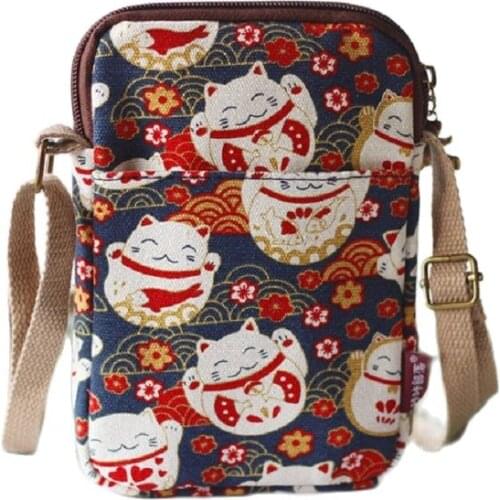 Canvas Floral Printing Womens Organizer Wallets Small Coin Purses Female Phone Money Pouches Carteiras Femininas for Girls Boys