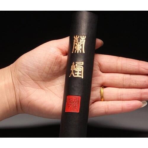 Chinese Traditional Oil Soot Ink Stick HuKaiWen Brush Water Ink Calligraphy Painting Sumi-E Lan Yan
