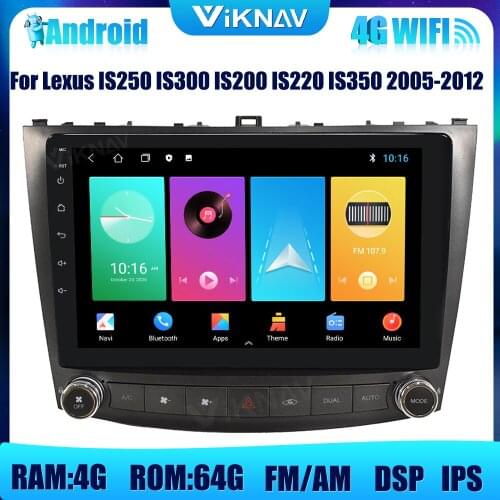 2 din car Gps navigation for Lexus IS250 IS300 IS200 IS220 IS350 2005-2012 DVD multimedia player android radio head unit car aud