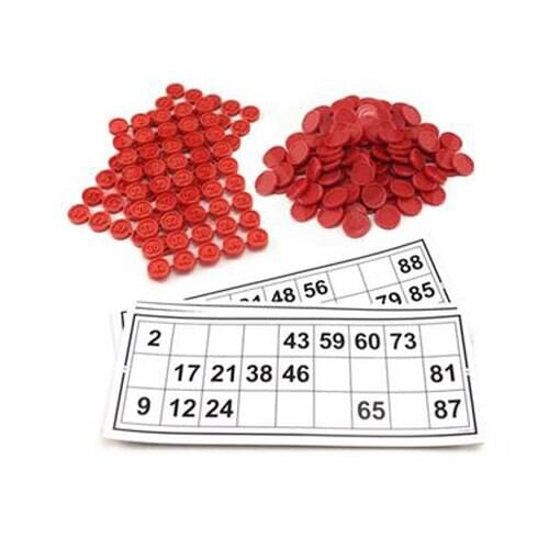 24pcs Bingo Game Cards 40 Numbers Chips 90pcs Game Parts For Kids Family Party Family Interactive Game Activity Party Toy