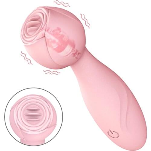 7-Frequency Tongue Licking Nipple Massager G-spot Clitoral Stimulator Female Masturbation Tool Adult Products Sex Toys for Woman