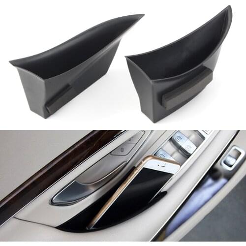 Car Rear Door Storage Box Organizer Container Holder 2PCS For Mercedes Benz S-Class W222 S320 S400 S500 2014-2017 Saloon ONLY