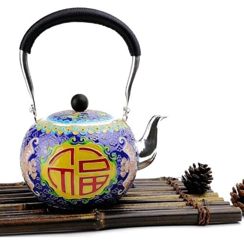 Pure silver exquisi teteapot kettles tea cup chinese kung fu tea set drinkware