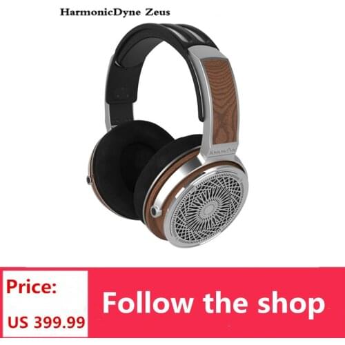 HarmonicDyne Zeus Over Earphone Headset Acoustic 50mm Dynamic Hifi Music Monitor Audiophile Musician Stereo MMCX Headset