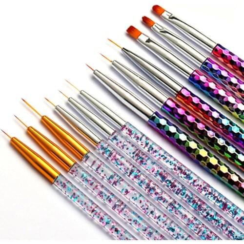 Nail Art Brush Manicure Cleaning Pencil Brush Manicure UV Gel Brushes Professional Polish Tool Polish Manicure Painting Tools