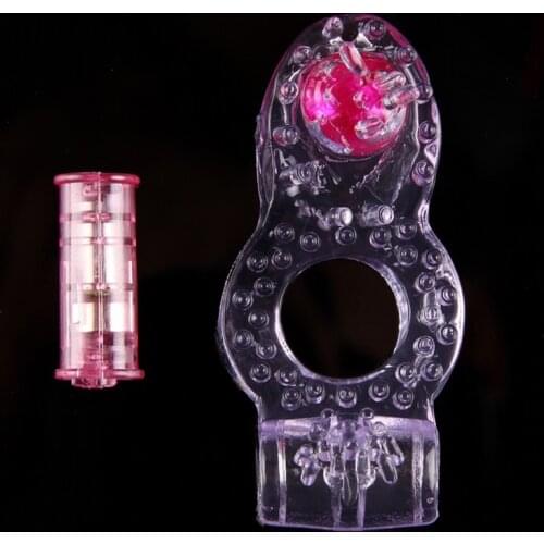 Butterfly Ring Stretchy Delay Penis Ring Clit Dual Vibrating Cock Ring Sex Toys Cock Vibration Condom Ring Vibrator Sex Product