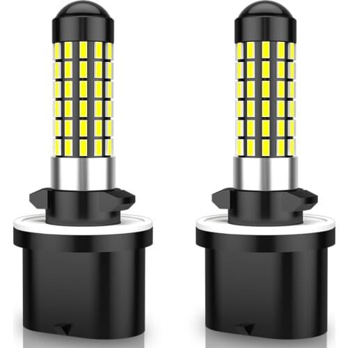 2PCS High Power Lamp 6000K White H27W/1 880 890 899 892 893 884 885 LED Replacement Bulb For Car Fog Light daytime running light