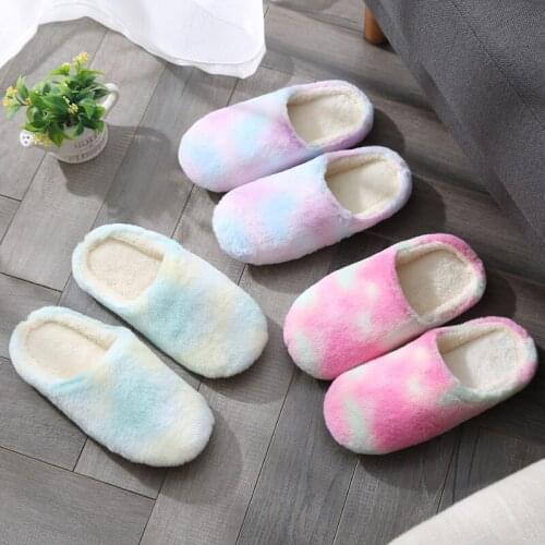 Light Weight Indoor Winter Women Shoes Soft Cozy Plush Non-slip Floor Home Slippers Fashion Warm Furry Ladies Slides 2021 New