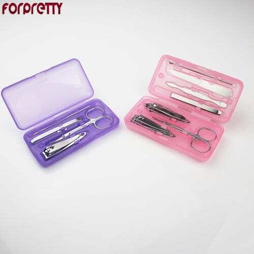 Nail Clipper fprpretty Alicate De Uhna Professional Toe Tweezers Scissors Stainless Steel Valise Pour Mancure Set Cuticle Pusher