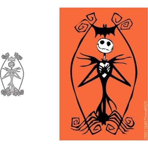 Metal Cutting Dies Ghost skeleton Stencil for DIY Scrapbooking Album Embossing Paper Cards Deco Crafts Die Cuts