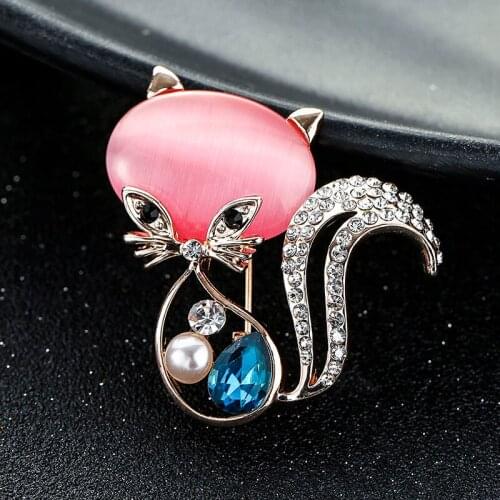 Fashion cute fox badge brooch jewelry clothing accessories personalized corsage holiday gifts clothes decorations
