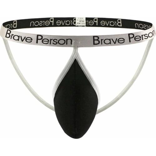 BRAVE PERSON New Mens Underwear Sexy Briefs Jockstrap Pouch Gay G-string Man Cotton Panties Thongs Underpants 2021