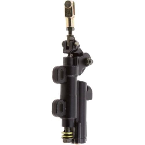 New Rear Hydraulic Brake Master Cylinder Pump With Fluid Reservoir ATV Dirt Bike - Black
