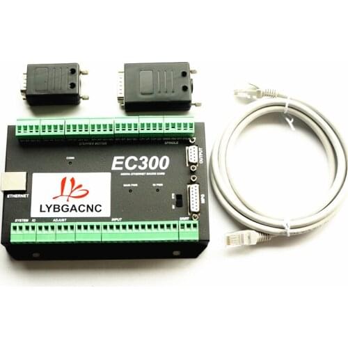 Mach3 Ethernet Control Card EC300 EC500 UC300 CNC Router 3/4/5 Axis Motion Control Card Breakout Board for DIY MILLING Machine