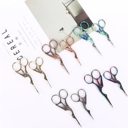 Durable Stainless Steel Vintage Embroidery Scissors Nail Art Tool Bird Scissors Cutters Tools Sewing Scissors Tailor Scissors
