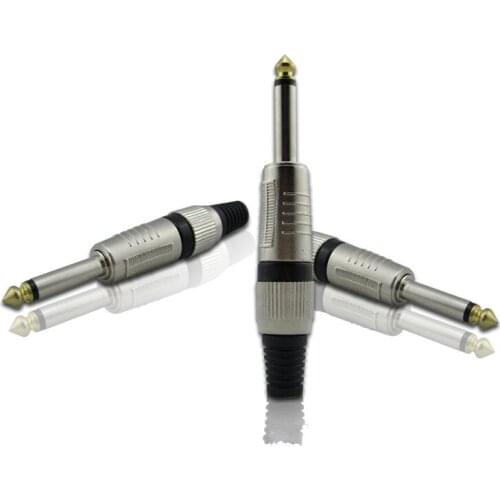 Mono 6.5 straight plugs 6.35 welding power amplifier plug 6.3 two core audio plug