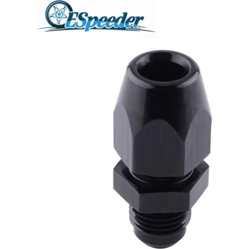 ESPEEDER AN6 Male To 3/8" Aluminum Tubing Compression Oil Fuel Line Hose End Adapter Fitting Adaptor Fuel Adapter