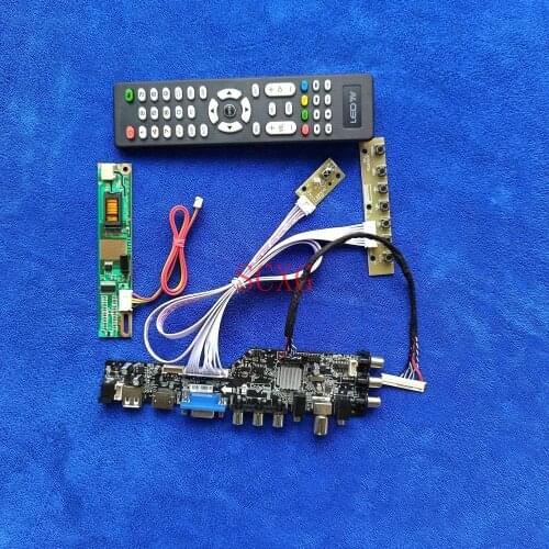 HDMI-compatible USB AV VGA KIT LVDS 30Pin DVB Digital 1CCFL 1024*768 LCD Controller Board Fit N141X7/N141X9/N141XA/N141XB/N141XC