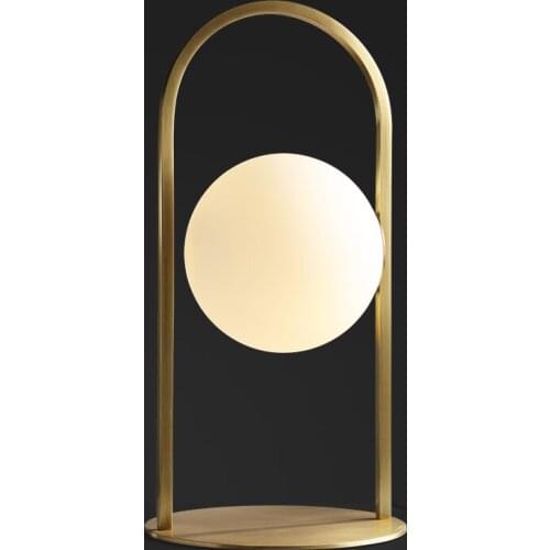 Modern light luxury table lamp all copper decorative table lamp designer personality living room bedroom bedside lamps