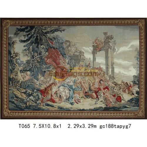 Tapestry aubusson tapestry wall hanging flower tapestry tapestry decoration tapestry weaving