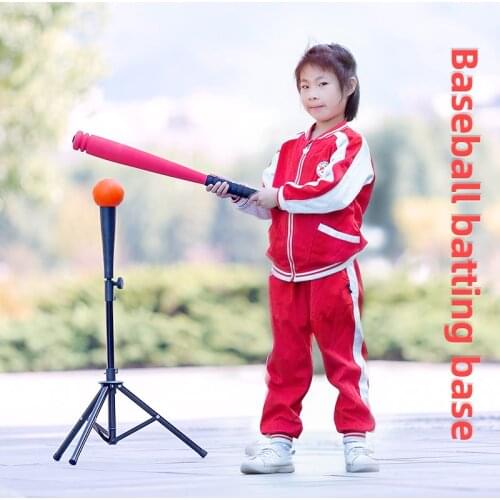 Outdoor Training Sports Durable Metal Steel Baseball Tripod Stand Portable Practical Travel Adjustable Softball Batting