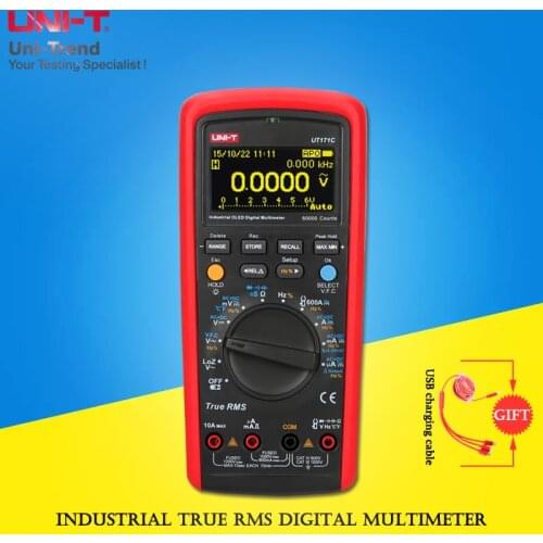 UNI-T UT171C/UT171B/UT171A Industrial True RMS Digital Multimeter; USB/Bluetooth Communication/LoZ (ACV)/NCV/Data hold/MAX/MIN