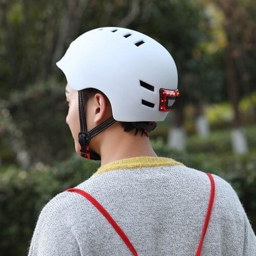 Bike Helmet for Adults Men Women with Rechargeable USB Light Bicycle Helmet with Thick EPS Foam for Urban Cycling Accessories