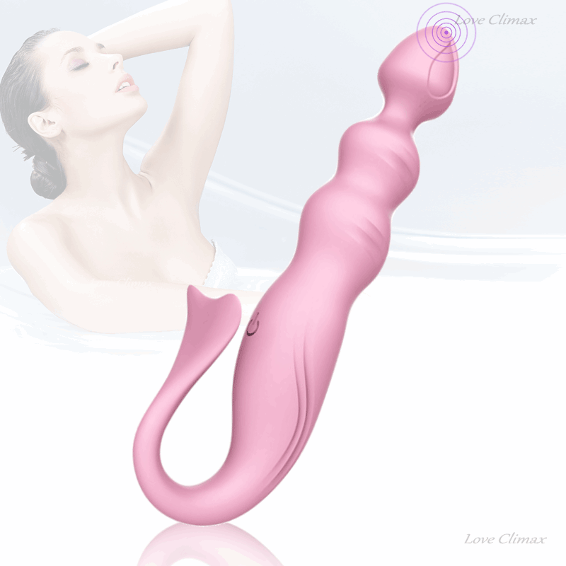 Vibrator Mermaid Vibrating Anal Plug Vaginal Sex Toy Massage Female Masturbation Dildo Vagina Pull Beads Adult Products for 18