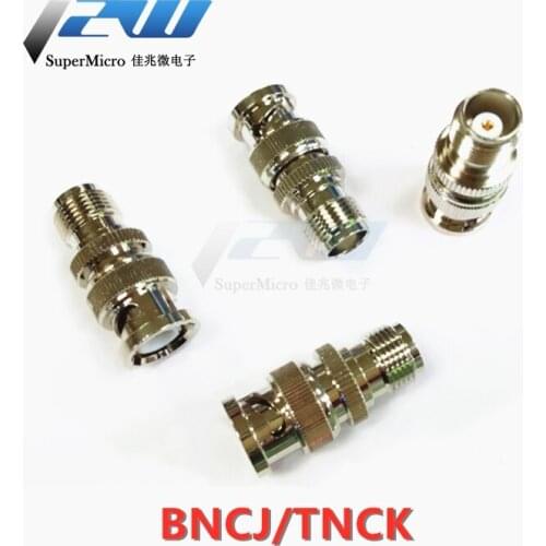 BNCJ / TNCK high frequency coaxial adapter copper copper RF adapter BNC male to TNC female
