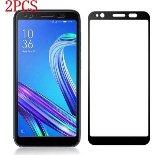 2PCS Full Cover Tempered Glass For Asus ZenFone Live L1 ZA550KL Screen Protector protective film For Asus X00RD glass