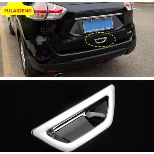 1pcs For Nissan Rogue X-Trail 2014-2019 ABS Chrome Rear Boot Tailgate Handle Trim Cover Car Styling Accessories